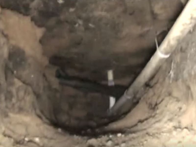 water pipes in the soil